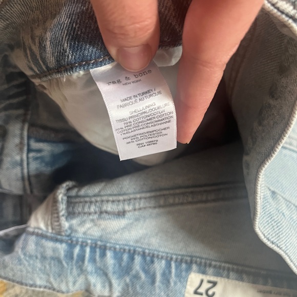 Rag and bone retro cut off short Light Blue Denim Shorts - Picture 5 of 6